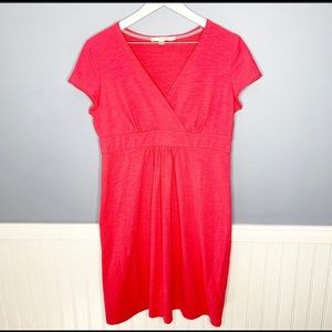 Boden Coral Short Sleeve Dress